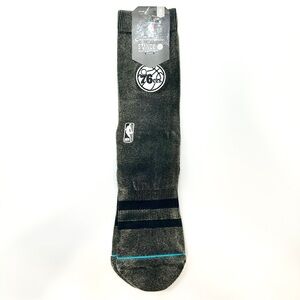 Stance Black and Gray Athletic Socks with NBA Logo